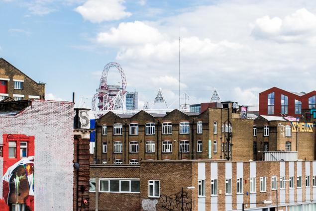 Hackney Wick and the Olympic Park. Photo © Francis Moss